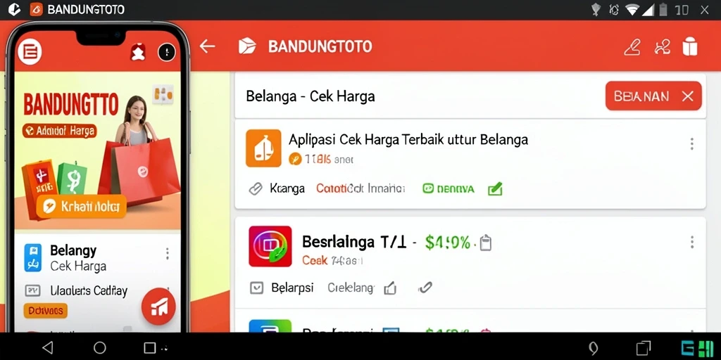 Antarmuka utama BANDUNGTOTO dengan fitur Cek Harga.