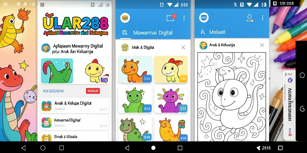 Tampilan antarmuka ULAR288 yang menarik untuk mewarnai digital.