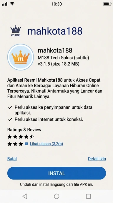Panduan Unduh dan Instal APK mahkota188 di Android